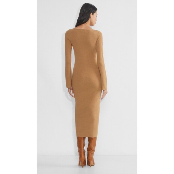 Meshki dress Elegant Brown Size L - Picture 2 of 10